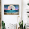 2 Panels Beach Hearts Moon Oil Paint By Numbers Wall Art Craft Home Decorat