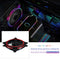 120mm PC Case Fan Halo Triple-Ring Chassis Cooling Fan for Desktop (Red) Newly