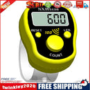 Mini Stitch Marker Row Finger Counter LCD Digital Hand Tally Tools (Yellow)