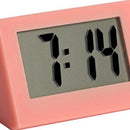 Mini LCD Digital Electronic Desktop Time Clocks Silent Desk Clocks (Orange)
