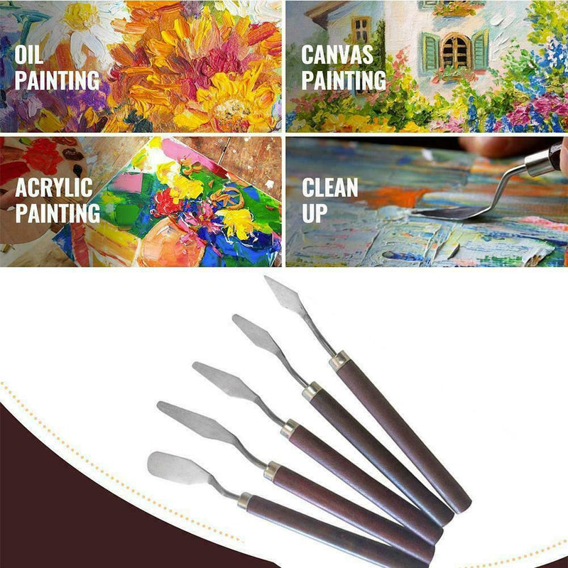 7PCS Palette Scraper Spatula For Artist Oil Painting scraper I3Z3