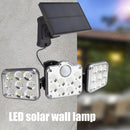 3 Head Motion Sensor Solar Lights Waterproof Remote Control Lamp (138LED) Newly
