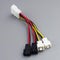 1pcs 4-Pin Molex to 3-Pin fan Power Cable Adapter Connector 12v*2 / 5v*2