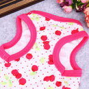Spring Summer Puppy Small Dog Vest Clothes Pet Shirt (Cherry  Red)(XS)