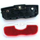 Bicycle Rear Reflector Tail Light For Luggage Rack Alloy Battery NO Q5K5