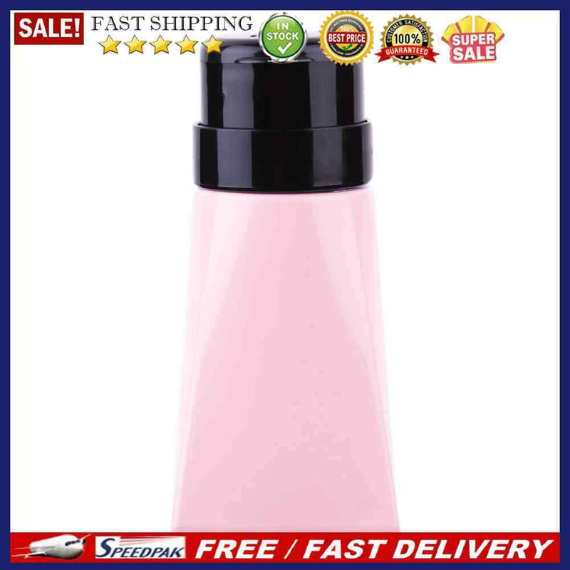 220ml Empty Lockable Pump Dispenser Nail Polish Gel Cleaner Liquid Press Bott