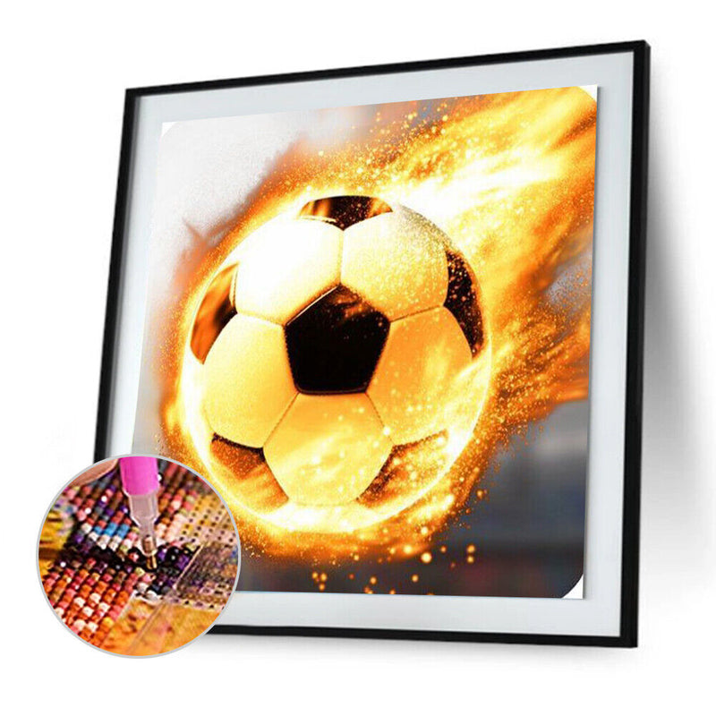 Diamond Painting Full Round Rhinestone Wall Picture Football Kit