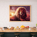 DIY Diamond Painting Lion Full Round Drill Mosaic Art Picture Home Decor Craf