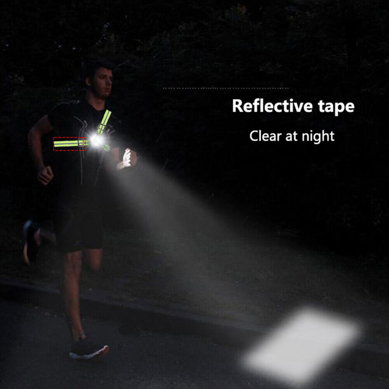 LED Running Light USB Waterproof for Jogging Hiking Safety Warning Chest Lamp