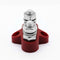 Bus Bar Terminal Block Heavy Duty Dual M8 Power Distribution Stud (Red)