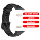 Soft Silicone Wristband Adjustable Bracelet Watchband for Huawei Band (D)
