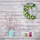 Easter Rabbit Wreath Door Acrylic Bunny Garland Home Decoration (D)