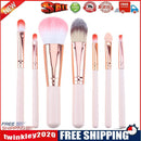 7pcs/set Wood Makeup Brush Foundation Contour Concealer Blush Pen Beige