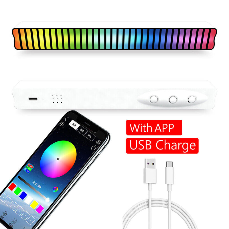 Bluetooth-Compatible APP Control Activated Light Music Rhythm RGB LED Lamp Strip