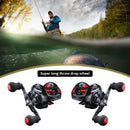 Metal Spool Baitcasting Reel 8kg Max Drag High Speed Saltwater Fishing Wheels