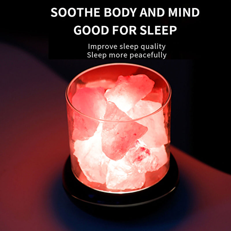Himalayan Salt Diffuser Lamp USB Aromatherapy Wireless Sprayer (Black) Newly