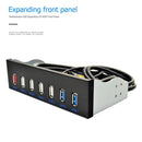 5.25 inch HUB 19 Pin to 2 USB 3.0+4 USB 2.0+BC1.2 Optical Drive Front Panel