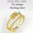 To My Daughter Fidget Anxiety Spins Beads Ring Peace Relief O0J2