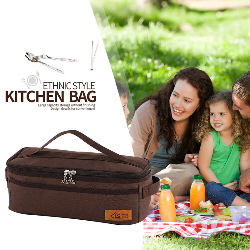 Waterproof Outdoor Camping Picnic Cutlery Case for Chopsticks Spoon Gesc