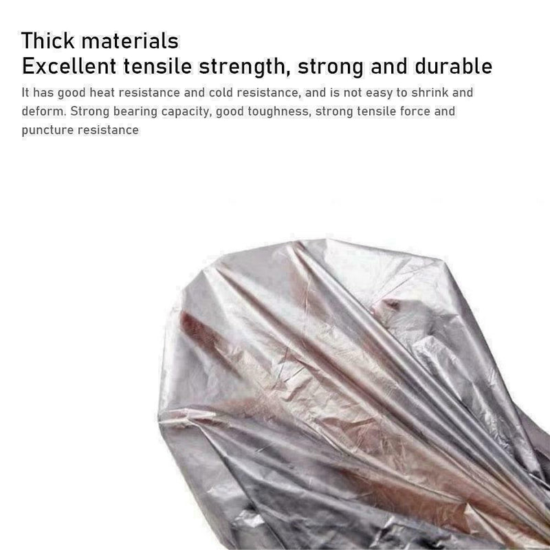 Gray 15pcs Household Portable Thicken Garbage Bag Drawstring S1Z8 Closure V W9M3