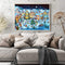 Frameless Painting By Number Christmas Snow Scene DIY Handmade Drawing On C