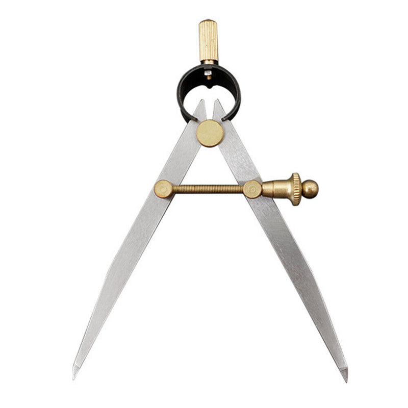 Wing Divider Leather Craft Rotating Scratch Compass Woodwork Draw Tool (A) Newly