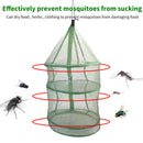 Foldable Drying Net Green Rack Net Dryer with Zipper for Fish Fruit Vegetable
