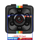 SQ11 Mini Camera with 32GB TF Card 1080P HD Motion Detection DVR DV (Black)