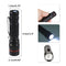 Zoom Flashlight Camping Lamp Rechargeable USB Pen Clip Illuminated Flashlight