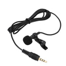 Wired Condenser Clip-on Lapel Microphone Hands-free Mike Link To Smartphone