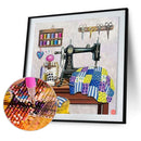 Diamond Painting 5D DIY Sewing Machine Full Round Drill Rhinestone