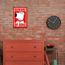 Weatherproof Retro Animal Sign Iron Painting Wall Drawing Template (Dog)