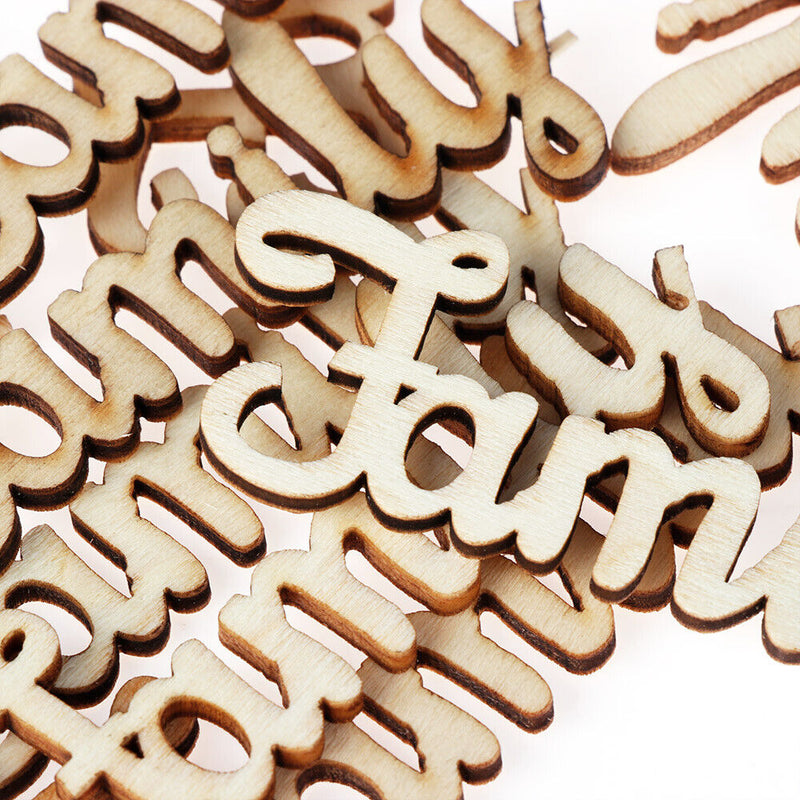 Wedding Tree Crafts Home Decor DIY Wooden Letters Decorations Family Word
