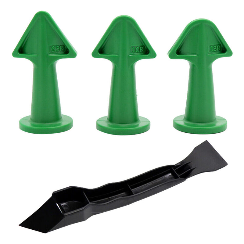 Caulking Construction Silicone Remover Caulk Finisher Scraper (Green Set) Newly