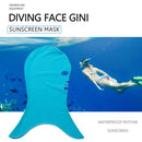 #A Swimming Diving Face Cover Elastic Waterproof Sunscreen Protection Headwear