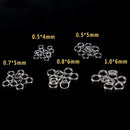 250pcs 5-Size Stainless Steel Fishing Split Rings Double Bow Connector