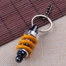 Motorbike Shock Absorber Shaped Key Ring Cool Motorcycle Keychain Pendant Dec