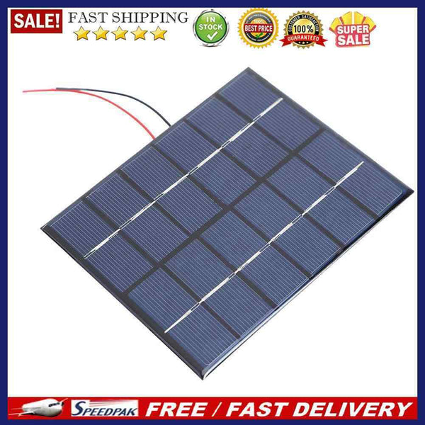 Portable 2W 6V 330mA Polysilicon Solar Power Panel DIY Kit Battery Panel