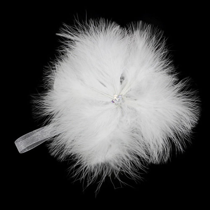 Decoration Star Xmas Ornament White Feather Pendant Christmas Tree Hanging