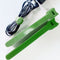10pcs Durable Self Adhesive Cable Fastener Tape Wire Loops Strap (Green)