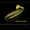 Stable 9cm 5g Carp T Tail Worm Fishing Lures Swimbait Silicone Soft Bait
