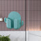 Wall Mounted Organizer Storage Box Hooks Phone Remote Control (Light Green)