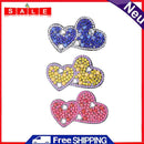 3pcs Love Heart DIY Full Drill Diamond Painting Hair Clip Rhinestone Hairpins