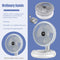 Rechargeable Summer Desktop Cooling Electric Foldable Fan with LED Night Light
