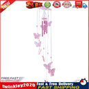 Butterfly Bell Wind Chimes Creative Home Yard Garden Hanging Decor(Pink) Newly