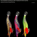 Lifelike Lead Sinker Wood Shrimp Lures Octopus Bait Fishing Tackle Squid Hook