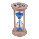 Wooden Sand Clock 3 Minutes Hourglass Sandglass Kids Toothbrush Timer(Blue)