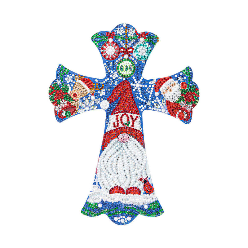 Creative Cross Christmas Home Decoration Pendant Single-Sided Point Drill (4)