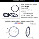 RISK Road Bicycle Hub Washer Aluminium Alloy 10S 11S Bike Bottom Bracket Gask