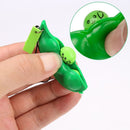 Funny Extrusion Cute Soybean Stress Relieve Squeeze Bean Key Chain Phone Charm